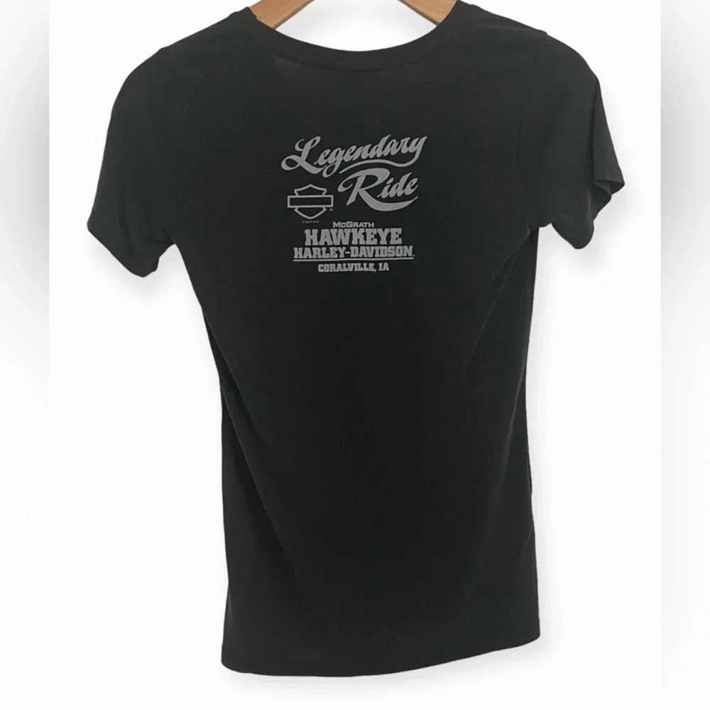Harley-Davidson Black Tee Women’s Medium Super Soft - Picture 2 of 2